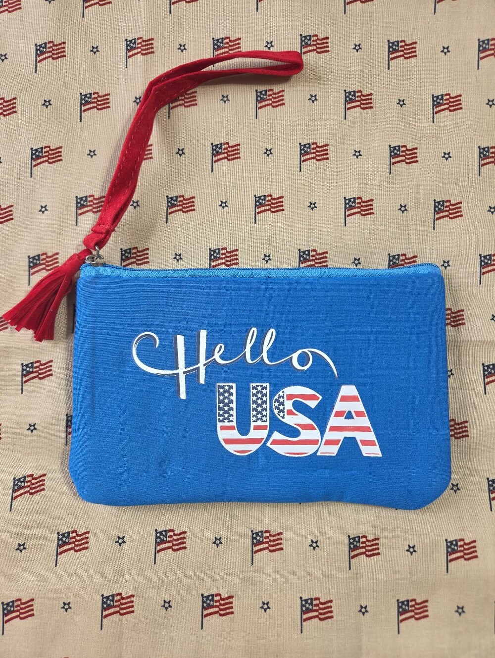 Sonoma - Hello USA Wristlet/Cosmetic Pouch Bag